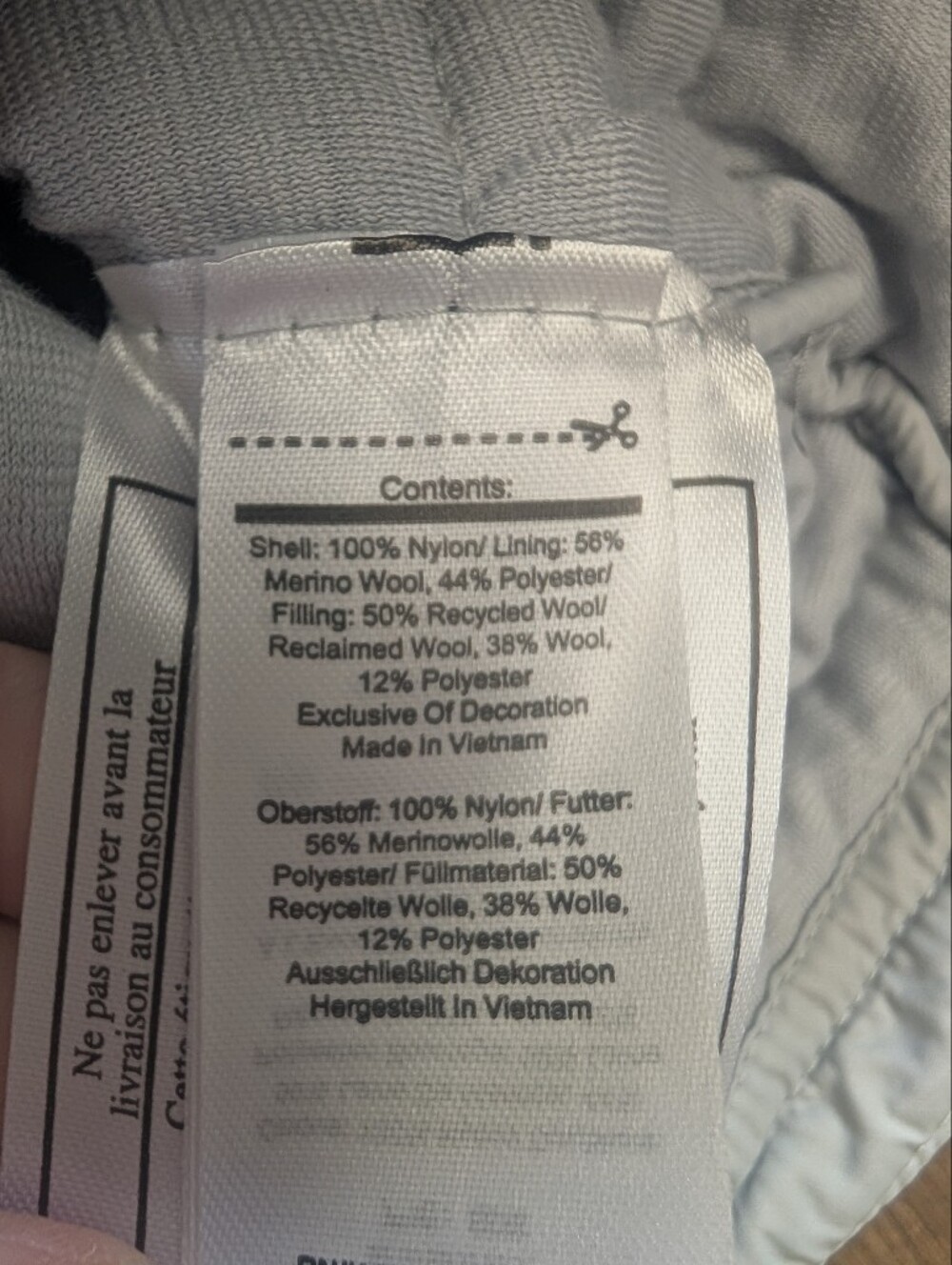 Smartwool Smartloft 120 Puffer Mini Skirt Size Small White Ash - Picture 8 of 8